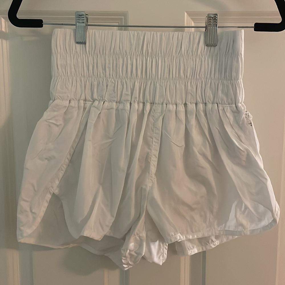 White Free People Way Home Shorts - Picture 2 of 4